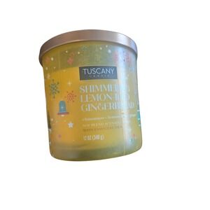 Tuscany Candle Shimmering Lemon Iced Gingerbread 12oz Soy Blend Scented Candle